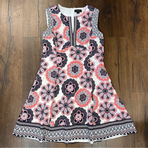 Liz Claiborne floral a-line dress SZ 14 - Picture 1 of 4